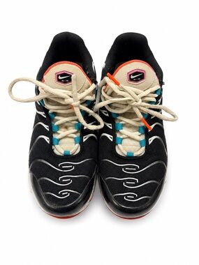 Nike Air Max Plus TN Youth 5Y Black Teal Orange Sneakers